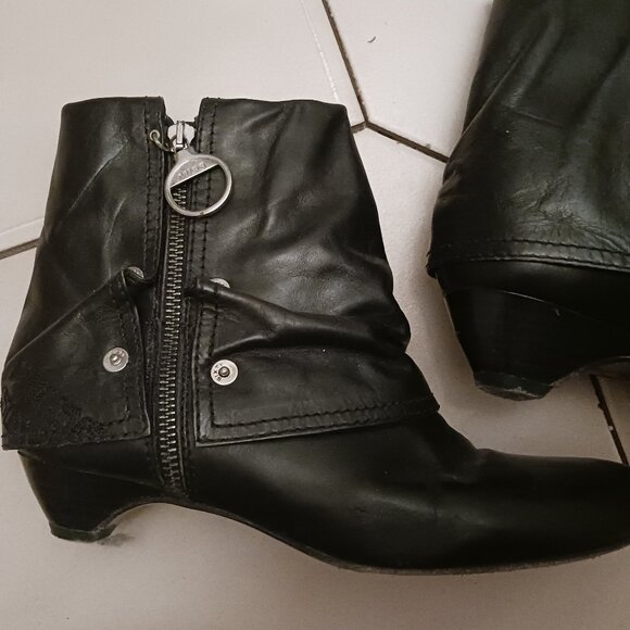 Miss sixty leather black boots size 37 - Picture 4 of 4